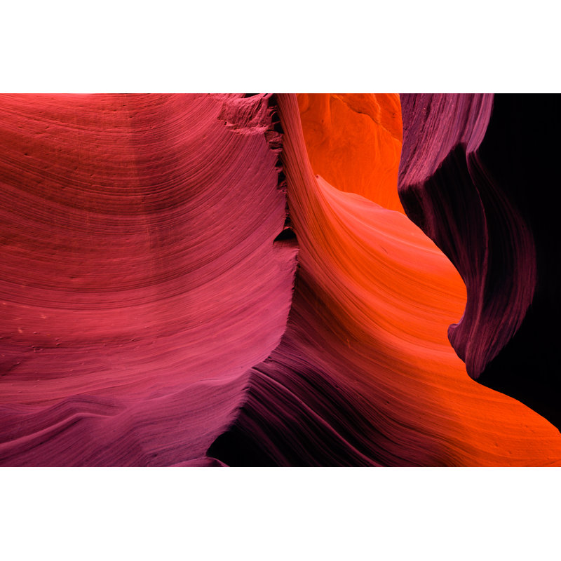Layered Of Colourful Waves by Vitpho - Wrapped Canvas Print, 30cm H x 46cm W