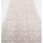 Tapis de couloir en laine noué à la main ivoire et rose pâle 4 x 12,2 pi pour couloir et cuisine