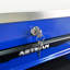 Chariot à outils 6 tiroirs pour le garage, chariot roulant en métal avec roues, noir et bleu, verrouillage par clé, chariot multifonctionnel à roulement, tiroirs verrouillables avec rangement bleu, surface en acier lisse-531905682