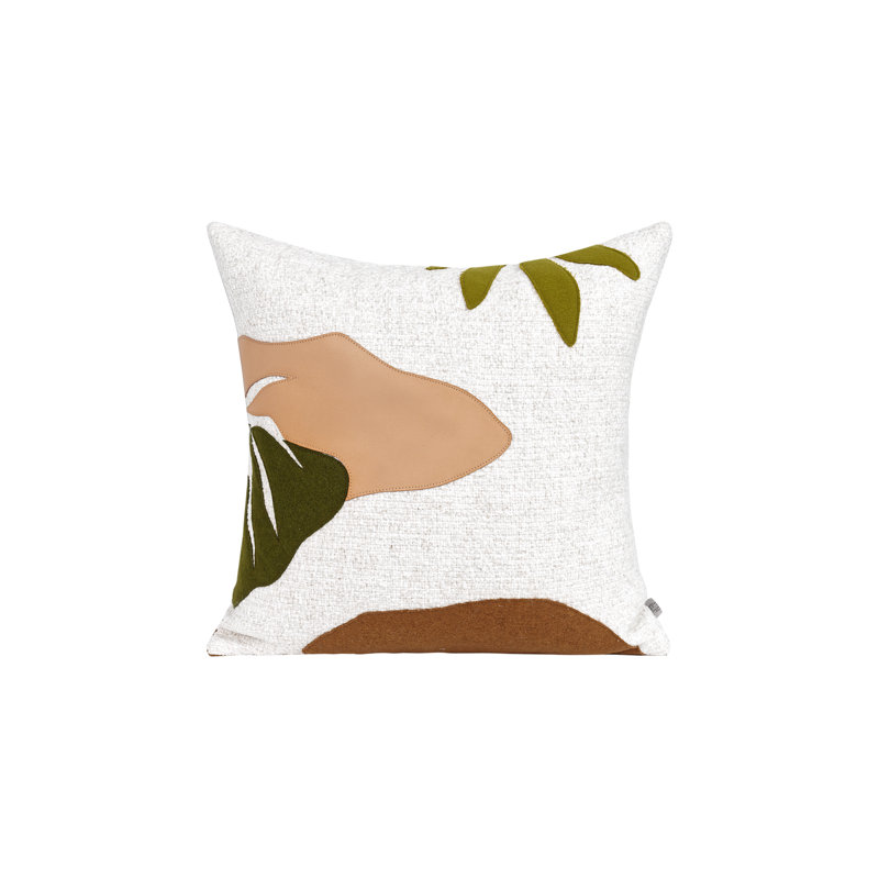 Housse et coussin de coussin décoratif à motif de forêt 17,7 po x 17,7 po
