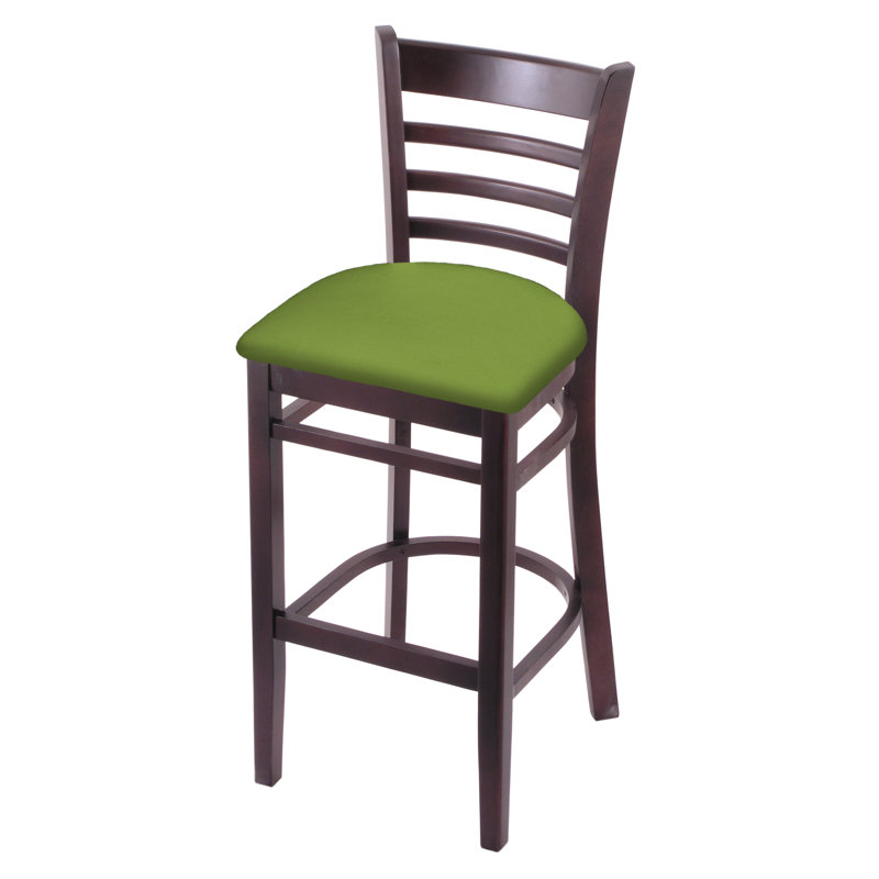 Tabouret de comptoir 25 po, Cerisier foncé, Vert kiwi Canter