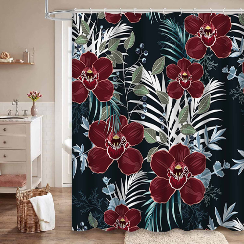 Rideau de douche imperméable Boho, L 72 po x l 78 po