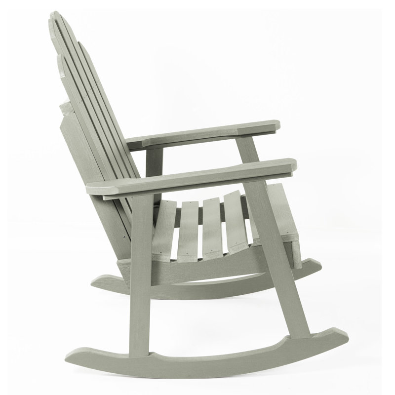 Chaise berçante d'extérieur en plastique Rialto, Eucalyptus
