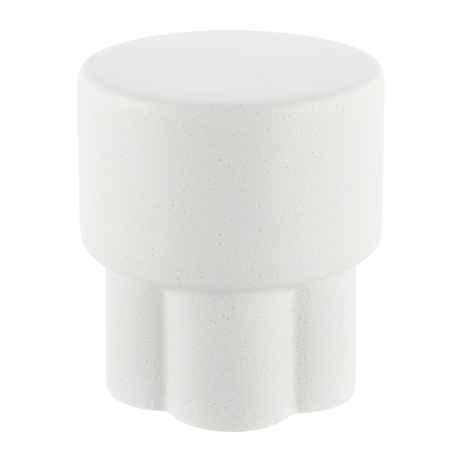Portside End Table, White Speckled