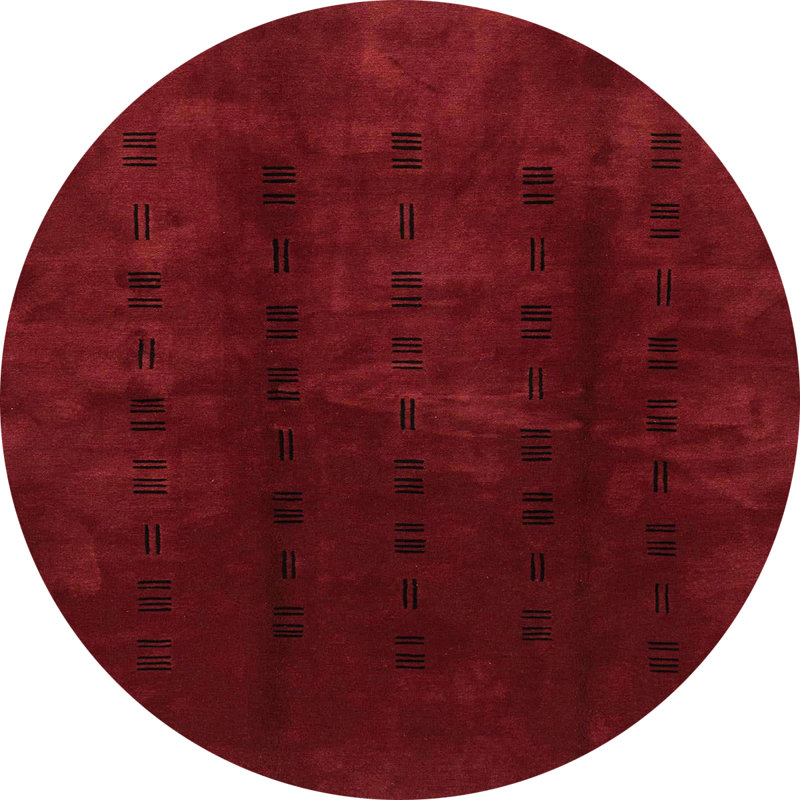 Dellaquila Abstract Indoor Rug, Round 4'