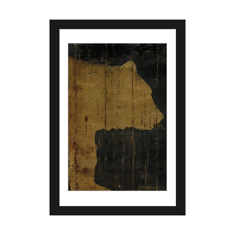 « rustique preproduction animaux bear », reproduction sur toile, H 24 po x l 16 po x P 1 po, Papier d'art encadré noir, Blanc