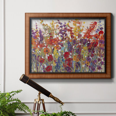 Variété de fleurs II, toile encadrée de qualité supérieure - prête à être accrochée