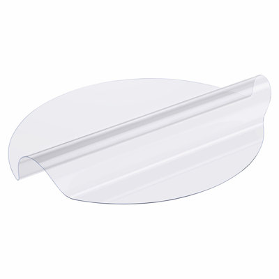 Housse de table en plastique, protecteur de table transparent épais de 42 x 42 pouces de 2,0 mm, tapis de bureau rond en PVC, nappe imperméable et facile à nettoyer, pour table de chevet de la commode