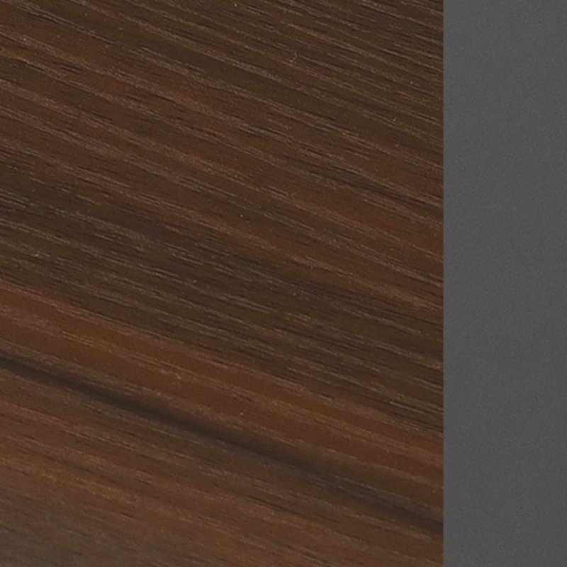Techni Mobili Industrial Writing Desk(Desk), Walnut/Black