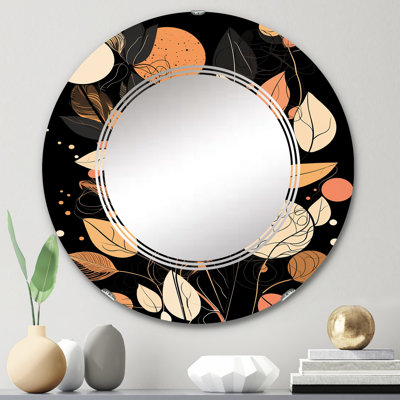 Lantin - Miroir mural moderne rond