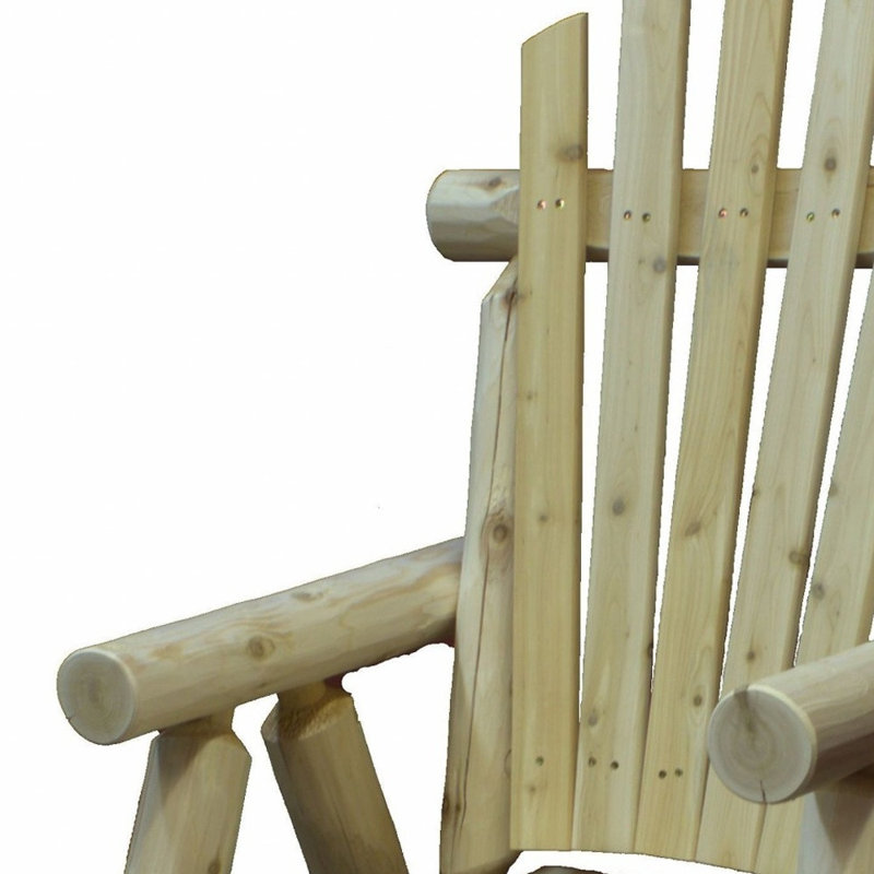 Chaise en bois naturel 28 po x 26 po x 42 po