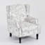 Upholstered Chenille Armchair-1093260778