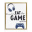 Cadre flottant Eat Sleep Game Lifestyle, design par Christine Simpson Art-1234754481-1234754446