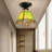 Glass Semi Flush Mount