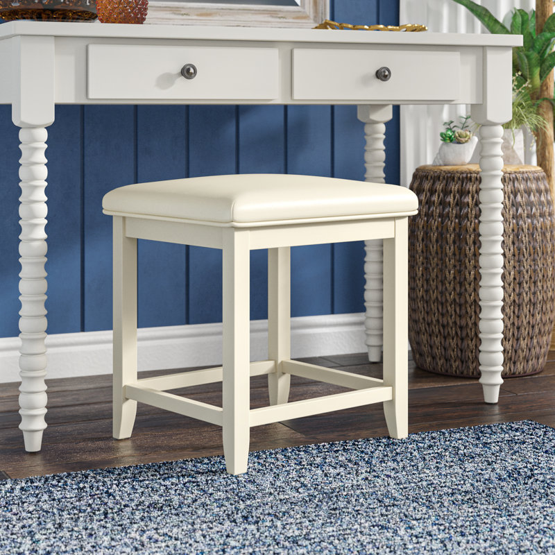 Tabouret de coiffeuse McCook, Blanc
