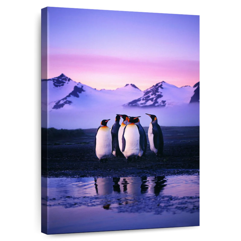 Brampt Huddled Penguins, 30" H x 20" W