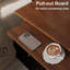 Table de chevet 3 tiroirs, table de bout en bois massif avec tablette coulissante, table de chevet pour le bureau de la chambre à coucher brun-210164899