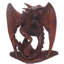 Figurine en bois dragon gallant