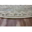 Tapis rond gris / crème / bleu en laine touffeté à la main -1419535873