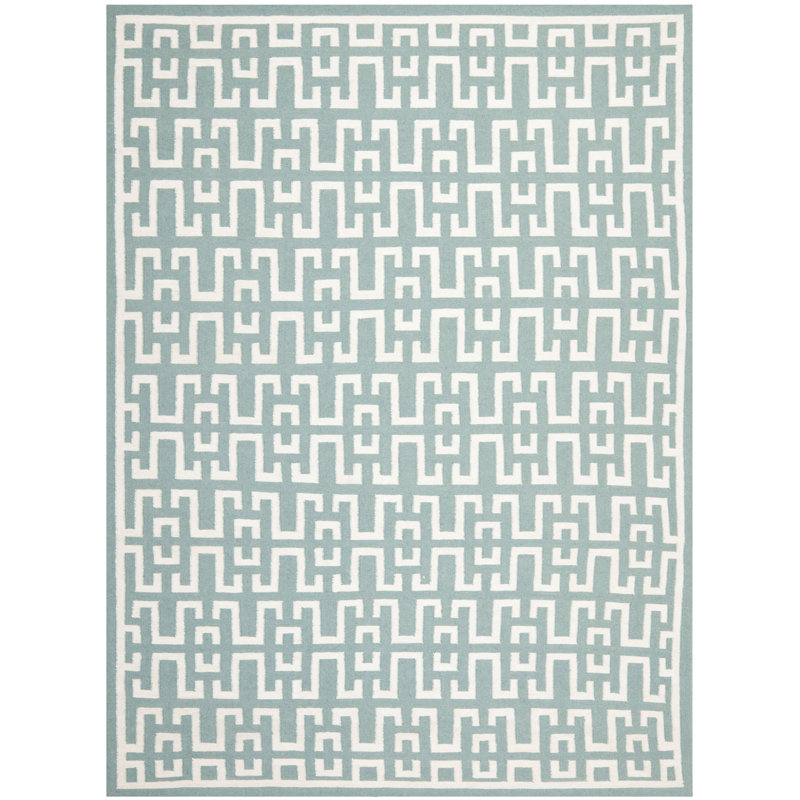 Feliciano Geometric Wool Hand Woven Area Rug, Rectangle 183 x 274 cm