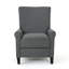 Fauteuil inclinable manuel standard avec mécanisme de poussée et conception compacte