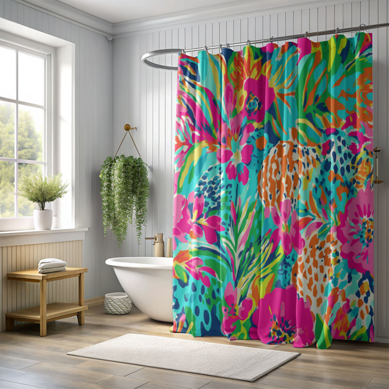 Janina Curtain, 74"H x 71"W