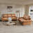 Rayyan 73'' Rolled Arms Faux Leather Sofa