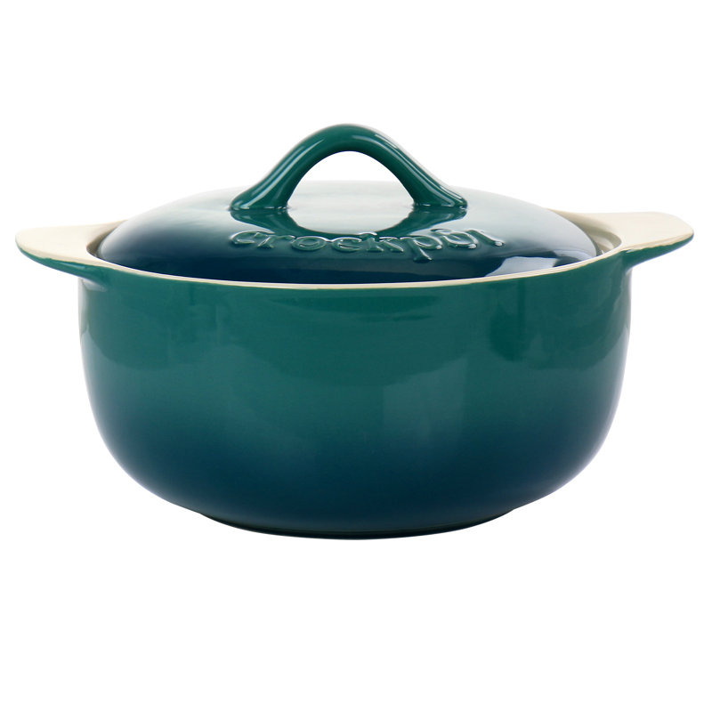 Mijoteuse 2,3 pte Casserole artisanale en grès avec couvercle