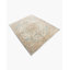 Tapis unique ivoire / bleu / taupe 3 pi 7 po x 4 pi 5 po des années 1920