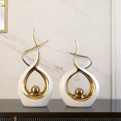 Abstract Flame Sculpture, Ceramic