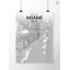 Miami City Map - No Frame Print-458836449