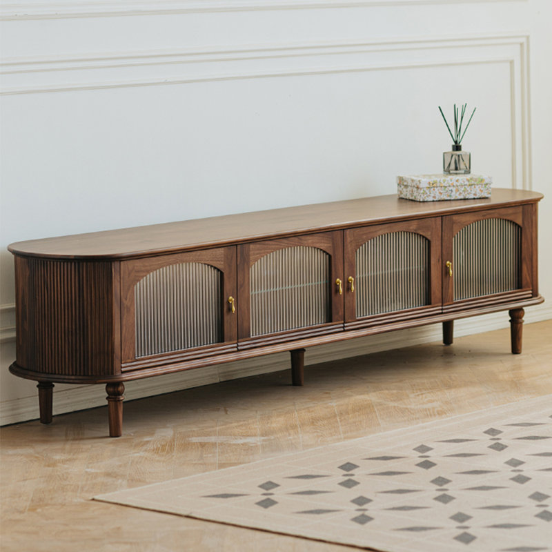 Meuble télé de style européen, 18.90”H x 86.61”W x 15.75”D