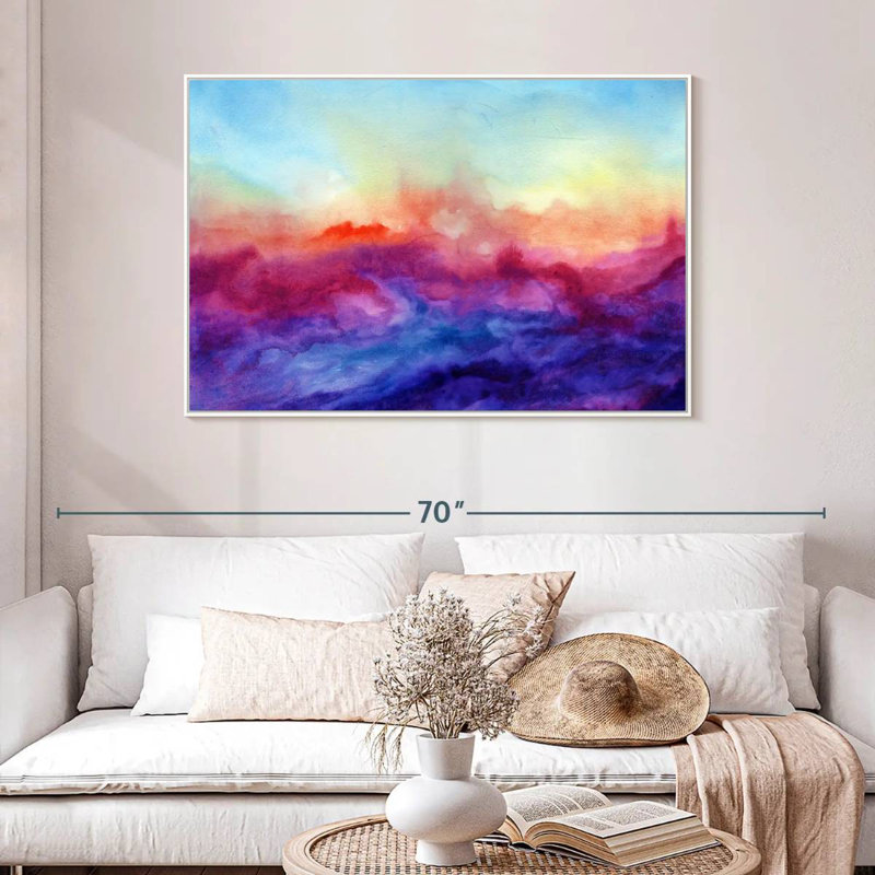 Arpeggi, 46" X 31", Floating Frame White
