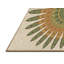 Tapis en laine vert / orange / crème-174687729