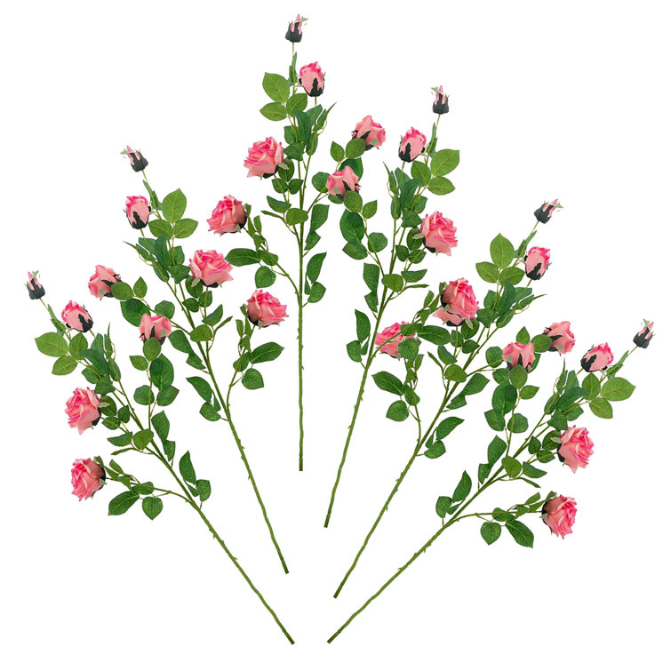 Dakota Fields Jumbo Rose Spray - Set of 6 | Wayfair