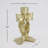 Resin champagne gold  bow candleholder & home decorative accent &candlestick not including candle