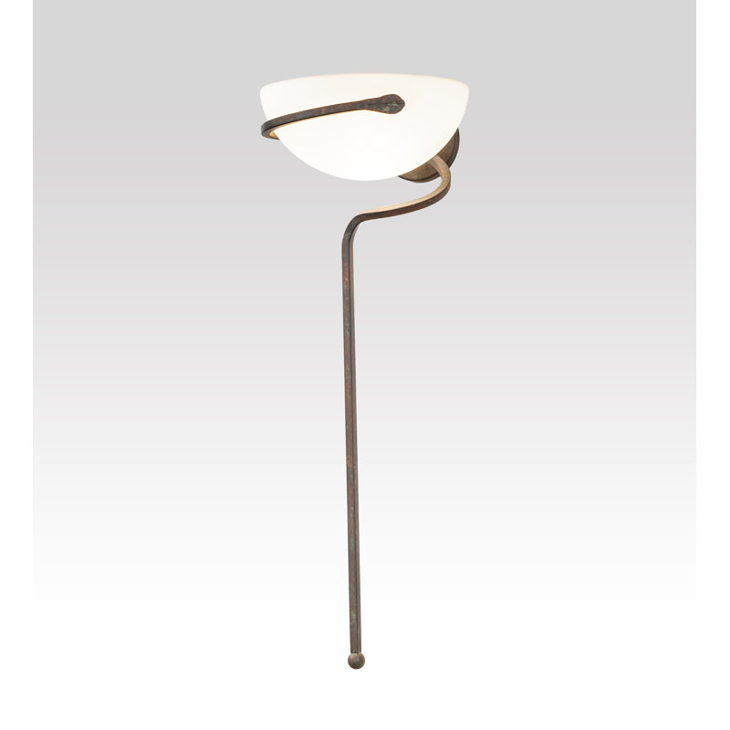 12.5" Wide Cupula Leaf Wall Sconce