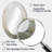 Gold And Grey Linear Expressions III - Abstract Oval Decorative Mirror On Metal-871611734