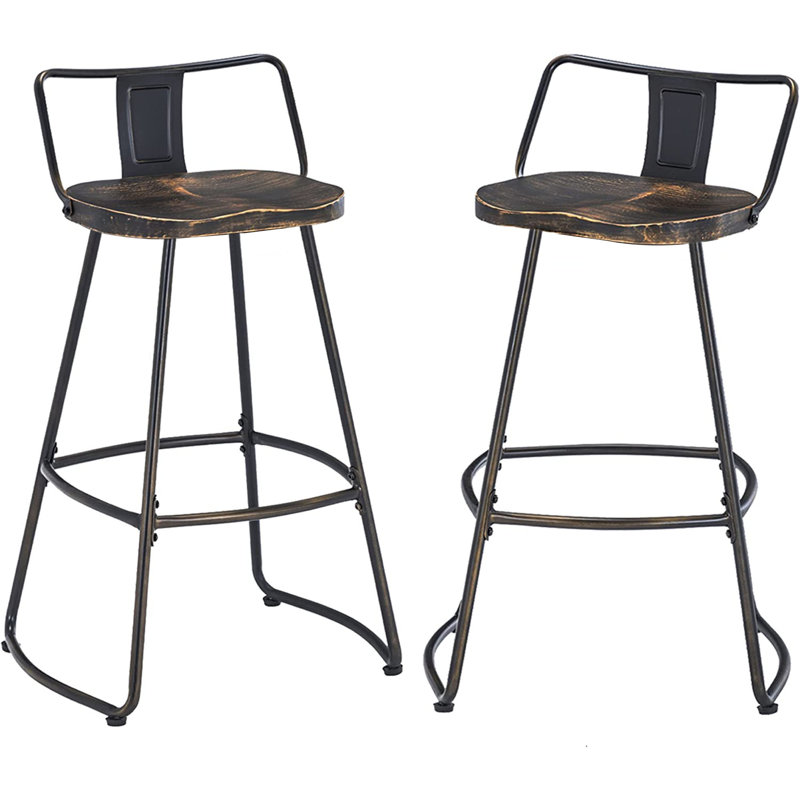 Stellan Swivel Stool with Metal Frame, Counter Stool (24" Seat Height)
