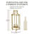 20.6'' H Metal Tabletop Lantern