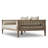 86'' Wide Teak Patio Sofa with Cushions