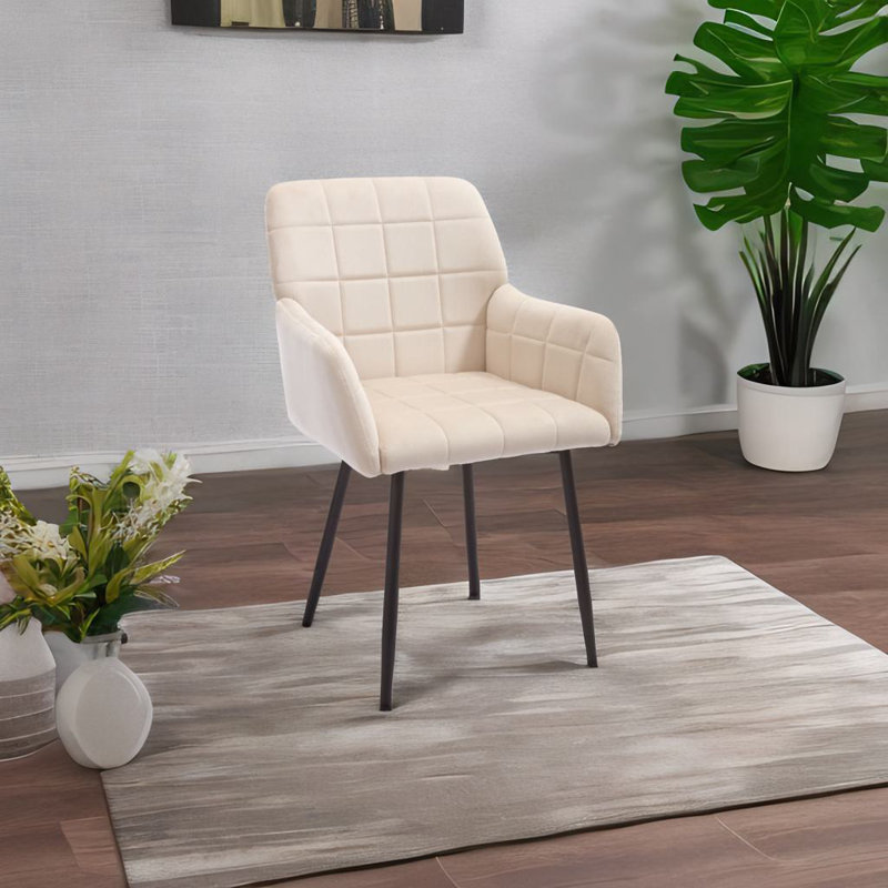 Chaises de salle à manger, 2, Blanc