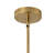 1-Light Gold Finished Bowl Dimmalbe Chicken Pendant Light Fixture