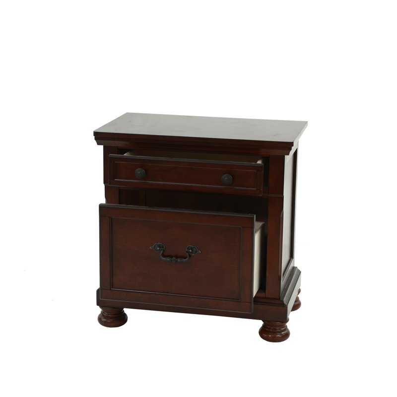 Nightstand, Solid Wood Nightstand, Wood Nightstand, Small Nightstand, Bedroom Nightstand, 30"H x 29"W x 18"D