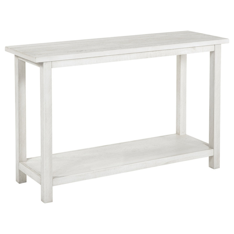 Console de canapé d'entrée en bois blanc Castleton
