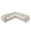 Canapé modulaire en lin 108 po Judith-61482832