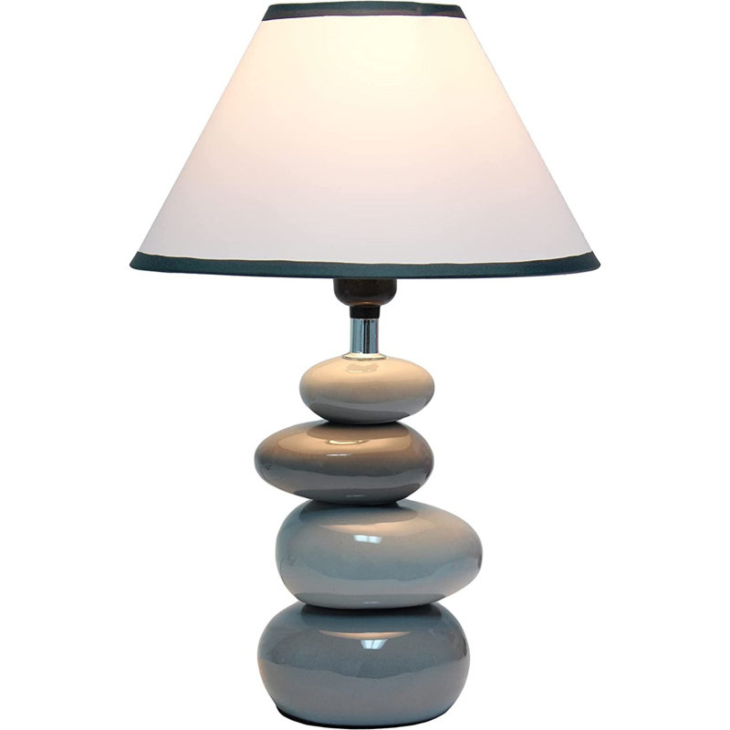 Lampe de table Cianha, H 14,7 po x l 9,75 po x P 9,75 po, Non