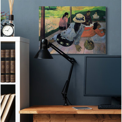 « village hall native figures classic » par paul gauguin-reproduction d’art