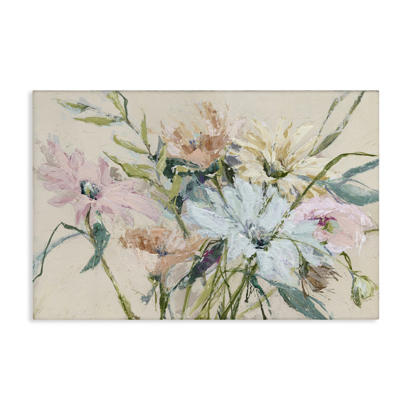 «Gentle Pastel Blossoms», toile par Susan Pepe, H 16 po x l 24 po