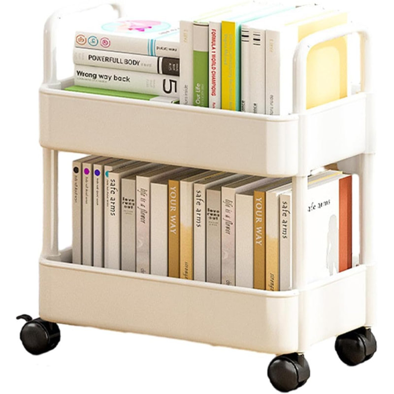 43.5cm H x 37cm W Utility Cart, White